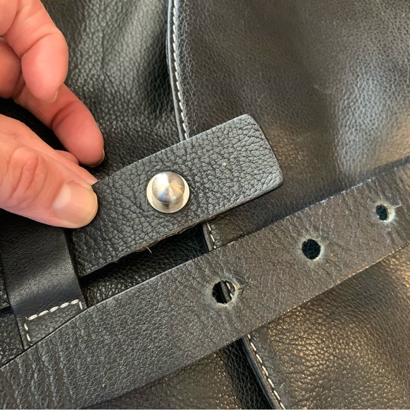 Kenneth Cole NY Black Leather Bag - Picture 5 of 12